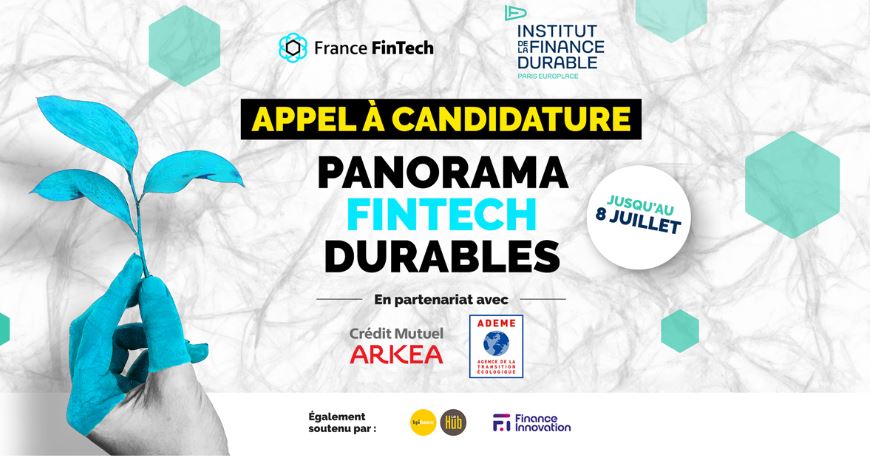 Appel à candidature pour la deuxième édition du panorama des fintech durables Appel à candidature pour la deuxième édition du panorama des fintech durables