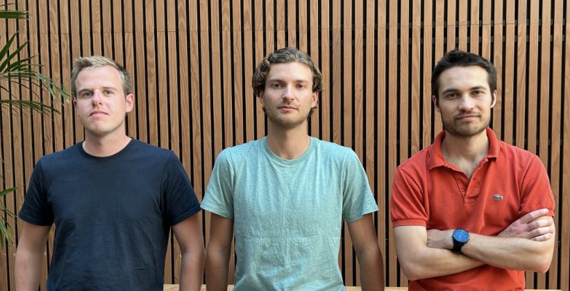 Les cofondateurs de Karmen : Baptiste Wiel, Gabriel Thierry et Sébastien Lubineau (de gauche à droite)