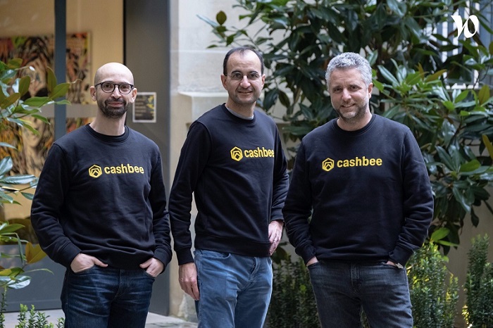 Les trois fondateurs de Cashbee, Chaker Nakhli, Marc Tempelman et Cyril Garbois.(de gauche à droite)