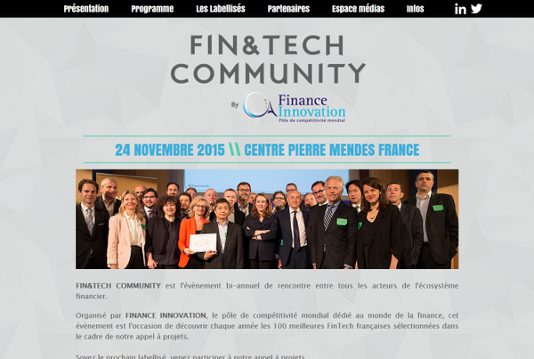 Finance Innovation lance son nouveau site Fin&Tech Community