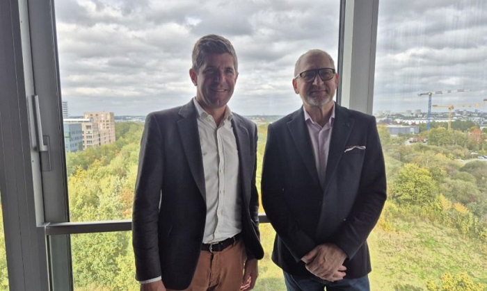 Ivan Quenardel, Président-fondateur du groupe L’Optimiste et Stéphane Lebret, Directeur général MBA Mutuelle