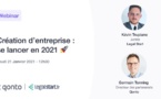 Webinar Création d'entreprise : se lancer en 2021 !