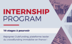 ClubFunding lance la première édition de son "Internship Program" à destination de jeunes talents