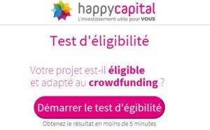 Happy Capital lance le 1er test d'éligibilité en Equity Crowdfunding