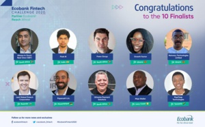 Le Groupe Ecobank annonce les lauréats de l’édition 2020 du Fintech Challenge Le Groupe Ecobank annonce les lauréats de l’édition 2020 du Fintech Challenge