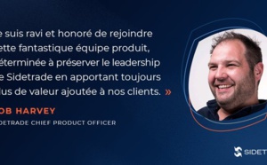 Rob Harvey nommé Chief Product Officer de Sidetrade