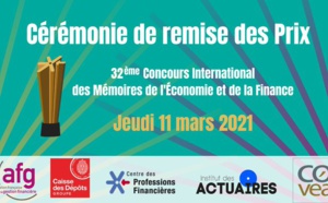 Remise des Prix du 32ème Concours International des Mémoires de l'Économie et de la Finance