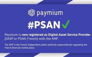 Paymium, 1ère plateforme d’échange de bitcoins basée en France, enregistrée en tant que PSAN par l’AMF