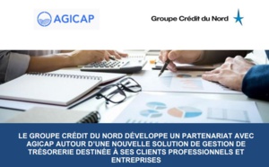 Le groupe Crédit Du Nord développe un partenariat avec Agicap 