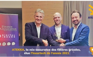 Atekka remporte le prix de l’Insurtech de l’année 2021 Atekka remporte le prix de l’Insurtech de l’année 2021