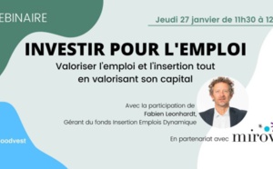 Investir pour l'emploi : un webinaire organisé par Goodvest