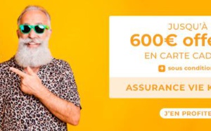 Jusqu'à 600 € en carte cadeau pour toute première adhésion au contrat d'assurance-vie KOMPOZ
