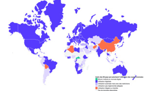 50,8% des pays du monde autorisent l’usage des crypto-monnaies en 2022