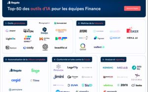 Regate dévoile son TOP 50 des solutions d’IA dédiées aux équipes Finance de TPE-PME