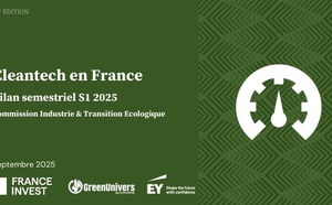 Financement des cleantech : photographie du 1er semestre 2025