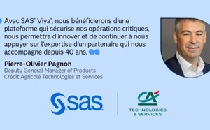 Le Crédit Agricole renouvelle son partenariat stratégique avec SAS Institute France