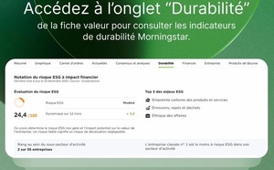 Fortuneo intègre les indicateurs ESG Morningstar 