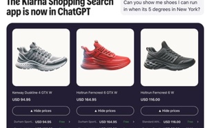 Klarna lance une application de recherche shopping boostée par l'IA dans ChatGPT
