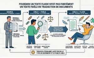Pourquoi un Texte Fluide N'est Pas Forcément un Texte Fidèle en Traduction de Documents