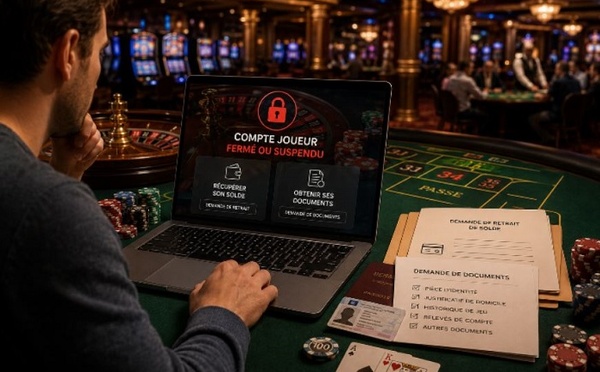 Casino en ligne : comment récupérer son solde et ses documents après fermeture de compte ?